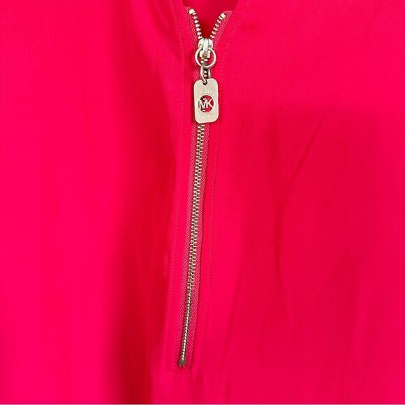 MICHAEL Michael Kors Red Long Sleeve Relaxed Blouse - Picture 3 of 4